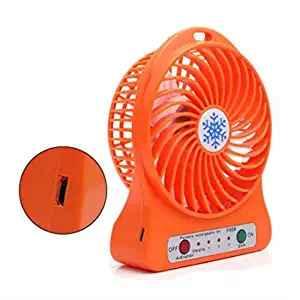 Rechargeable Portable Mini USB Desk High Power 3-Speed Fan